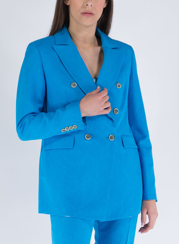 GIACCA DOPPIO PETTO, MYKONOS TURCHESE, large