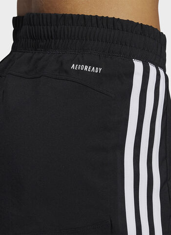 SHORTS PACER 3-STRIPES WOVEN TWO-IN-ONE, BLK, small