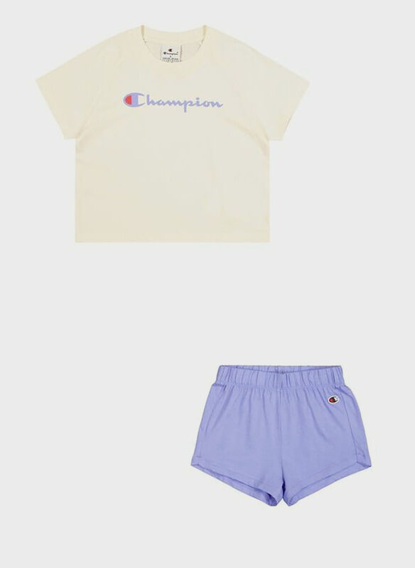 T-SHIRT+SHORT ICONS RAGAZZA, YS141 PANNAPURPLE, medium