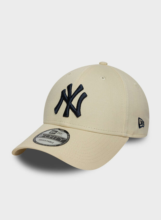 CAPPELLO NEW YORK YANKEES MLB SIDE PATCH 9FORTY UNISEX, PANNA, large