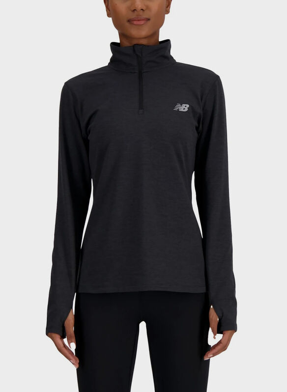 MAGLIA 1/2 ZIP ESSENTIALS, BLK, medium