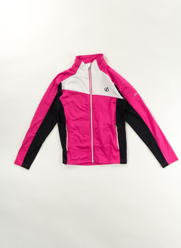 MAGLIA SCI EMERGENT FULL ZIP JUNIOR, DLR BLKFUXIA, large