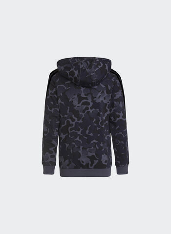 FELPA CON CAPPUCCIO FUTURE ICONS 3-STRIPES GRAPHIC, NVYBLK, small
