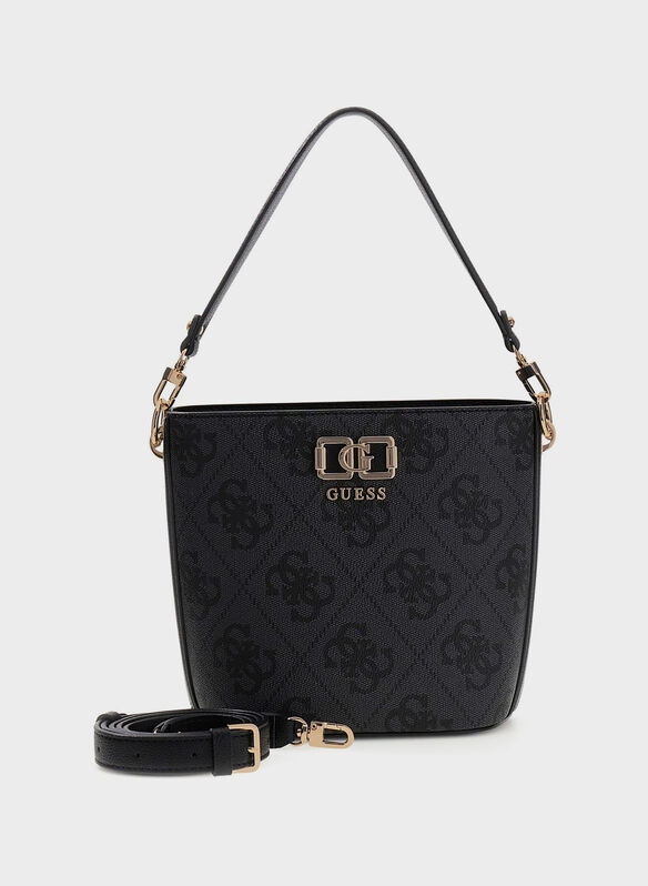 BORSA SECCHIELLO LOGO KARNILLA, CLO BLK, medium