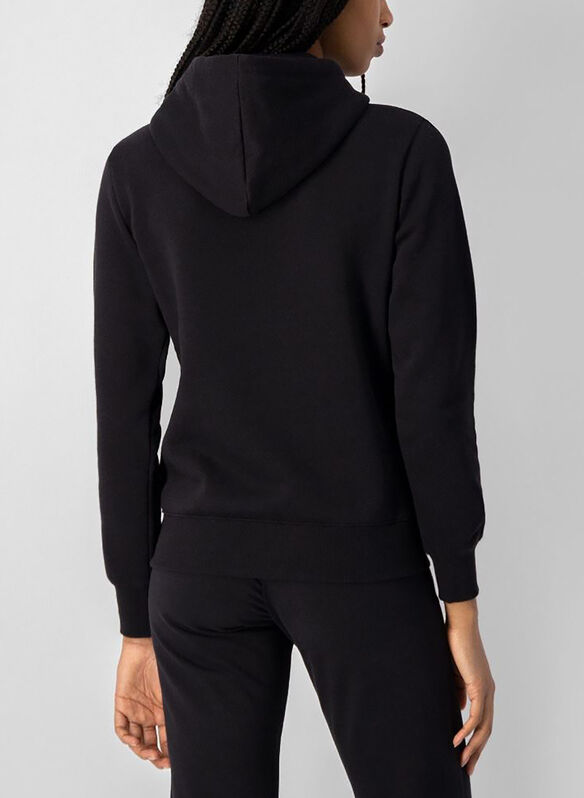 FELPA CON CAPPUCCIO CHIUSO CLASSIC BIG LOGO, KK002 BLK, medium