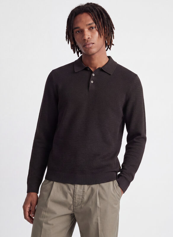 MAGLIONE POLO LURILEY, GANACHE MORO, medium