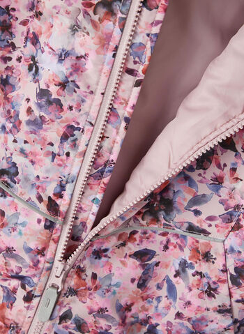 GIUBBOTTO MAXI STAMPA FLOWER RAGAZZA, KEEPSAKE LILAC PINK, small