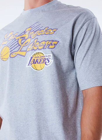 T-SHIRT LA LAKERS NBA, GREY, small