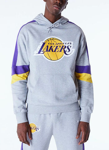 FELPA HOODIE LA LAKERS, GREY, small
