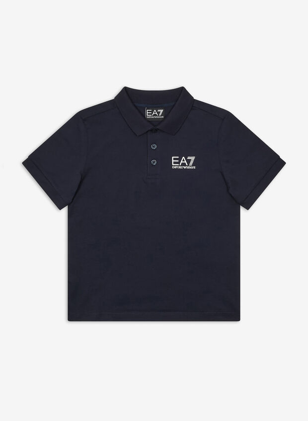 POLO MICRO LOGO RAGAZZO, NVY, large