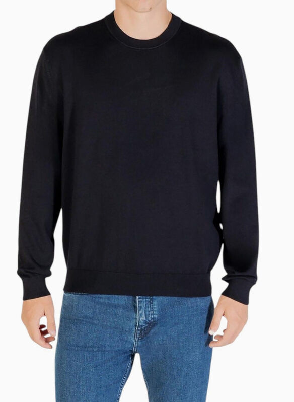 MAGLIONE ESS GIROCOLLO MIX VISCOSA, UB101 NVY, medium