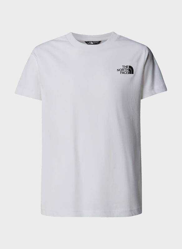 T-SHIRT BOX LOGO POSTERIORE RAGAZZO, - WHT, medium