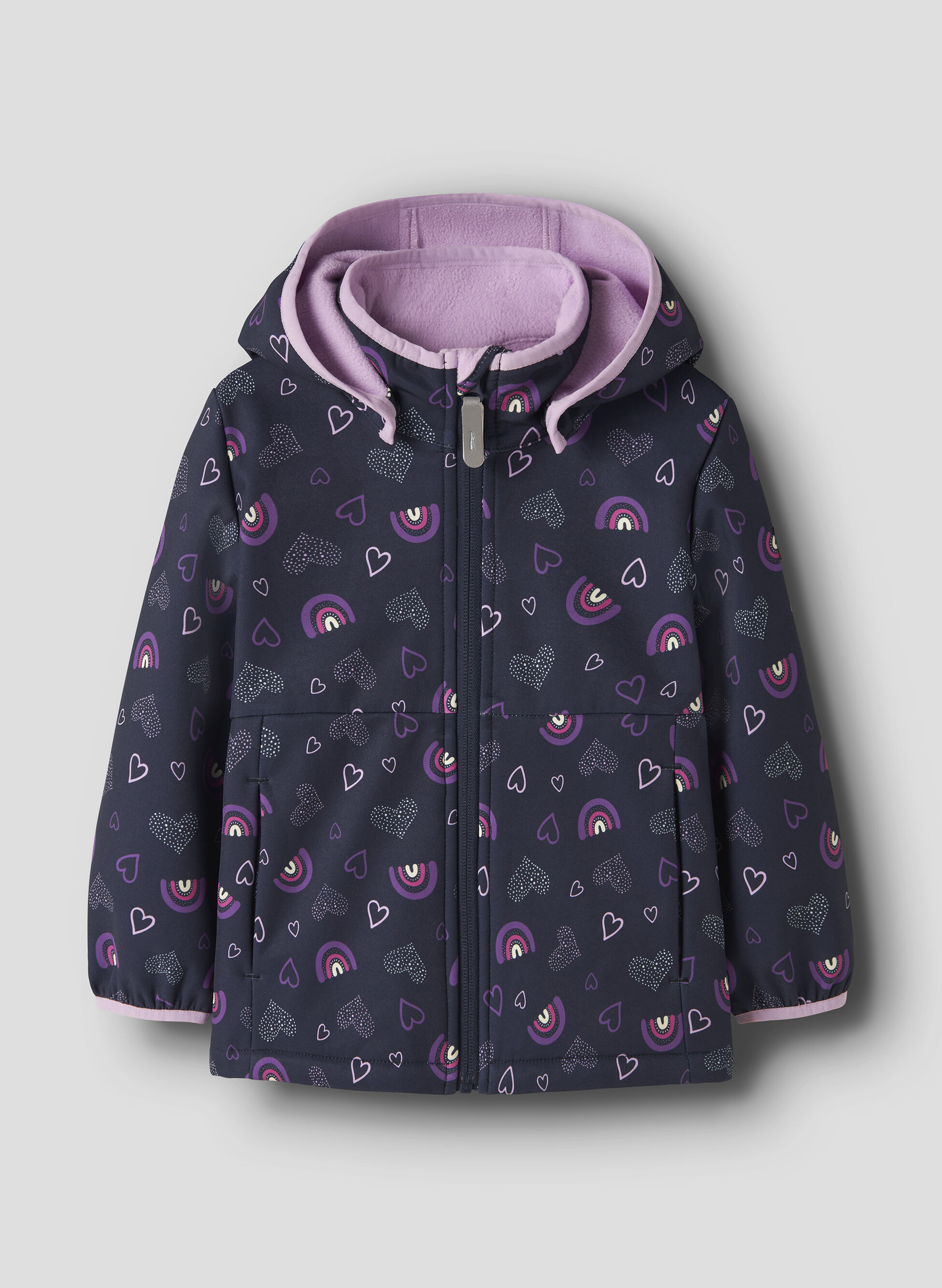 Giubbotto Softshell Cuoricini Bambina