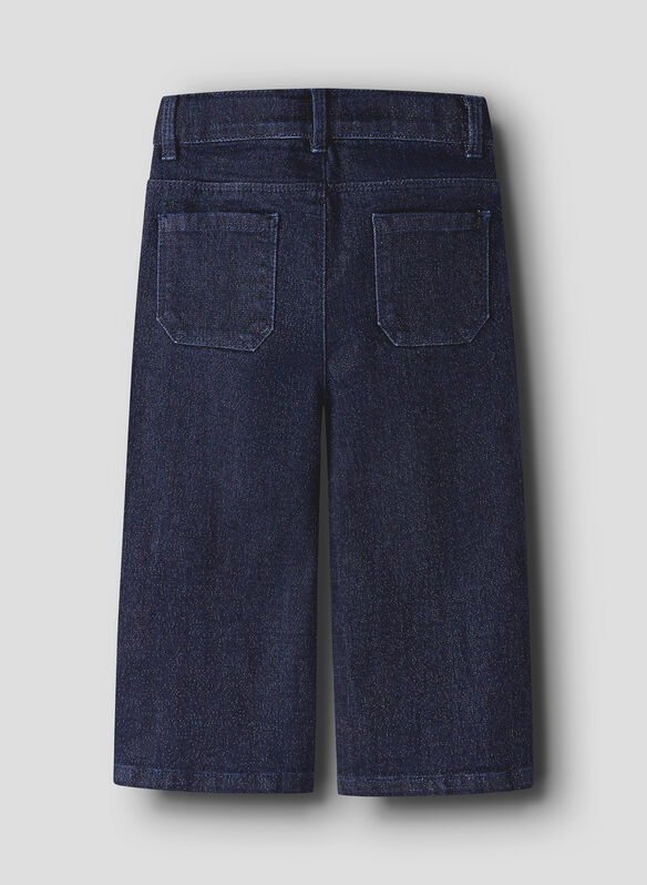 JEANS ROSE PALAZZO BAMBINA, DARK BLUE DENIM, medium
