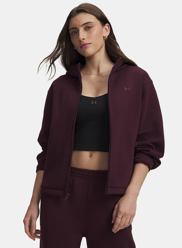 FELPA UNSTOPPABLE FULL ZIP FLC, 0945 BORDO, medium