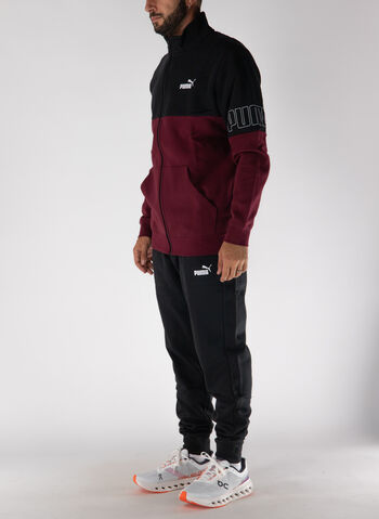 TUTA FULL ZIP ESS COLORBLOCK, 96 BORDEAUX, small