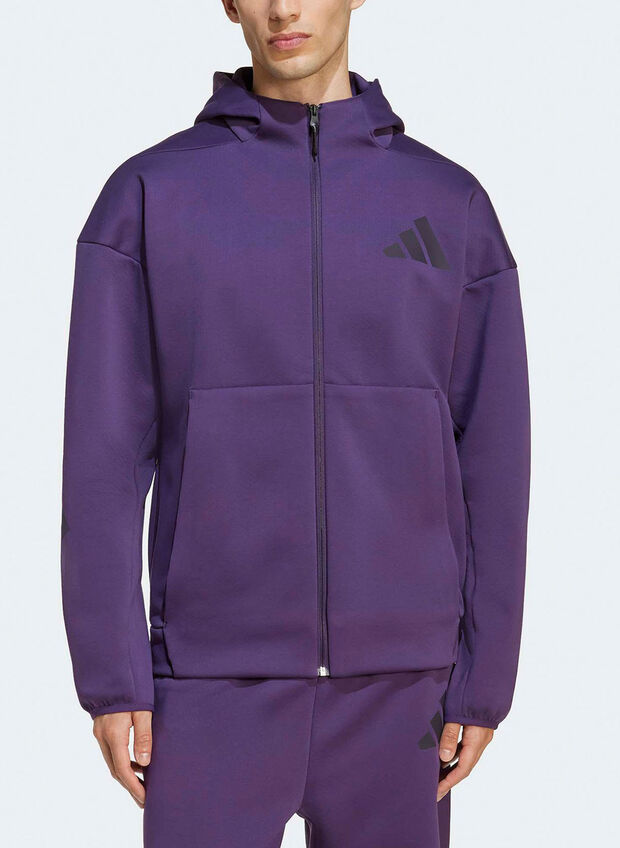 FELPA FULL ZIP ZNE, PURPLE, large