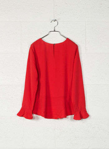 BLUSA ROUGE POLSO CREPES, SCARLET, small