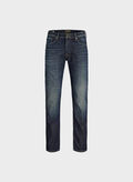 JEANS MIKE TAPERED JJ156, BLUE DENIM BLUE DENIM, thumb