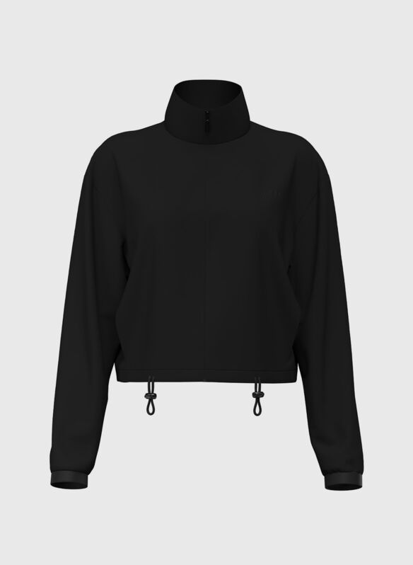 FELPA CON COLLO ALTO, JBLK BLK, medium