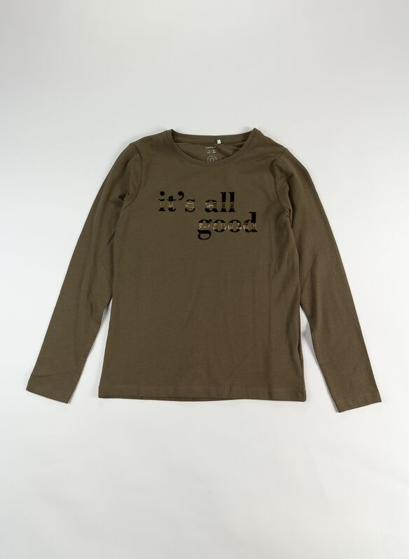 T-SHIRT ORNAP RAGAZZA, STONE GREY, medium