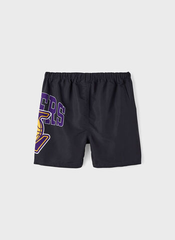 SHORTS MADISON NBA LAKERS RAGAZZO, BLACK, small