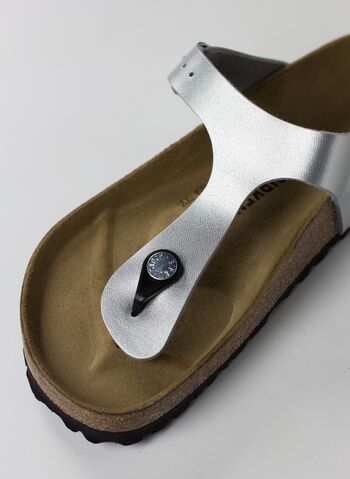 CIABATTA GIZEH BIRKO-FLOR, SILVER, small