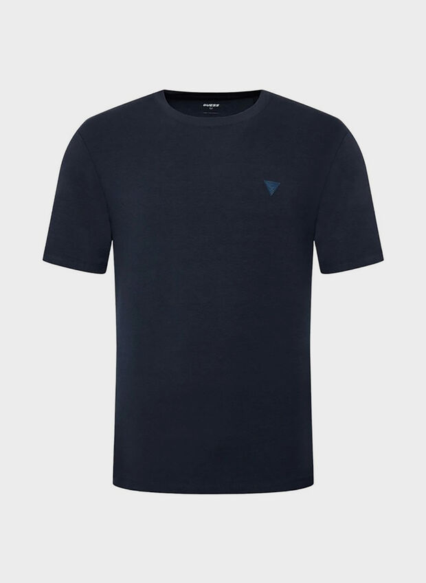 T-SHIRT GIROCOLLO A MANICHE CORTE, G7V2 NVY, large