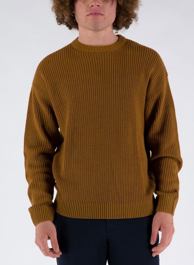 MAGLIONE CON TRAMA A COSTE, RUBER, large