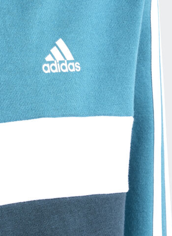TUTA 3STRIPES TIBERIO FULL ZIP RAGAZZO, ARCTIC, small