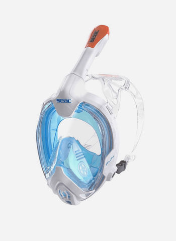 MASCHERA MAGICA FULL-FACE GRANFACCIALE, BIANCO/ARANCIO, small