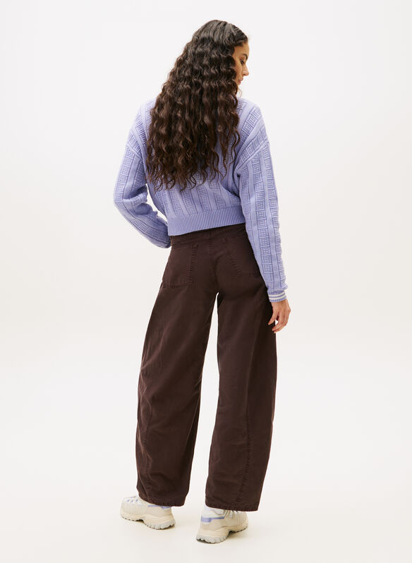 MALGIONE IN MAGLIA INTRECCIATA, C5U LILLA, medium