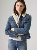 GIUBBOTTO SHERPA JEANS, 0140 STONE, thumb