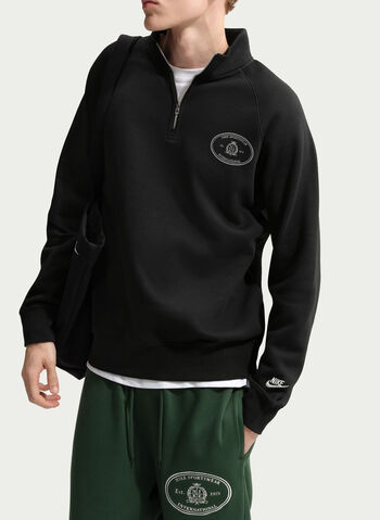FELPA FL CLUB 1/2 ZIP, 010 BLK, small