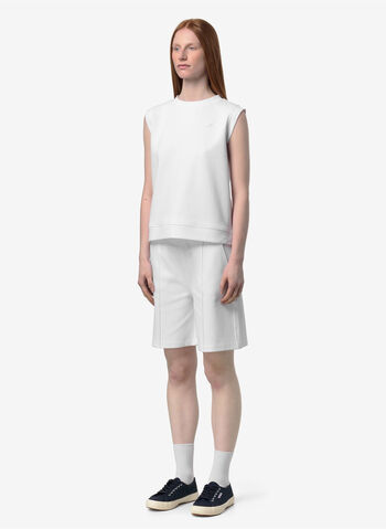 T-SHIRT LONJELLE INTERLOCK, 001 WHT, small