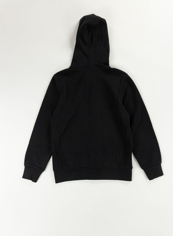 FELPA FULL ZIP AMERICAN TAPE CON CAPPUCCIO RAGAZZO, KK001 BLK, medium