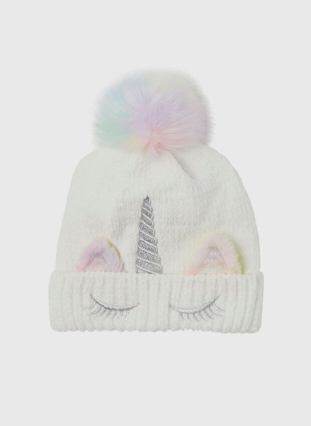CAPPELLO METEA UNICORNO BAMBINA, SNOW WHITE WHT, large