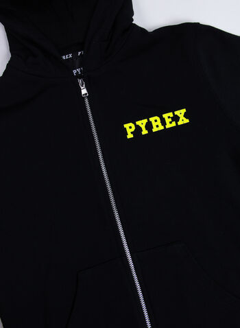 FELPA LOGO FLUO RAGAZZO, 11028BLKLIME, small