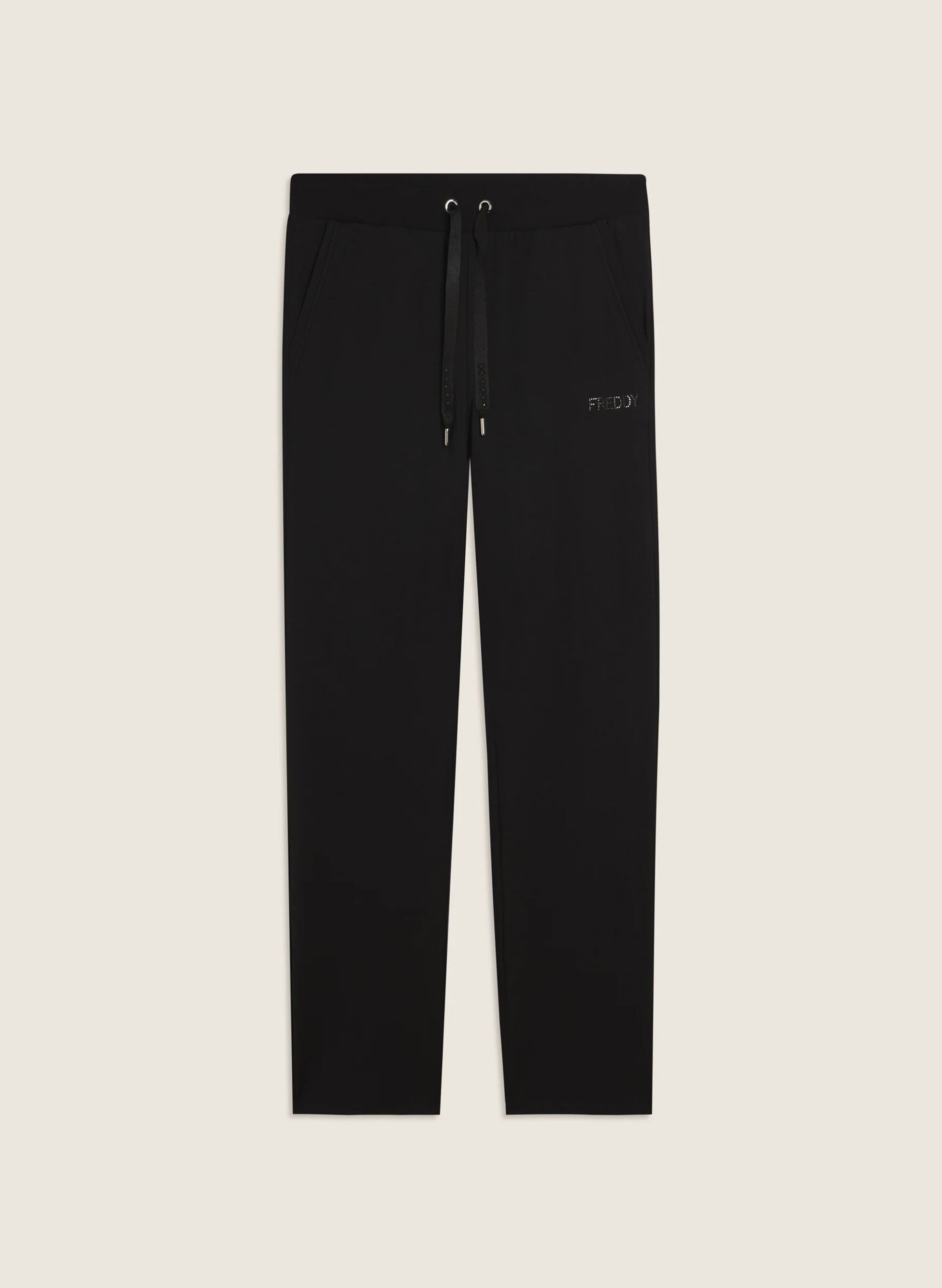 PANTALONE SPORTIVI CON GAMBA DRITTA E STRASS M