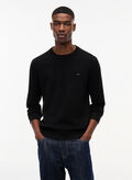 MAGLIONE GIROCOLLO ESSENTIAL LIGHT, BDS BLK, thumb