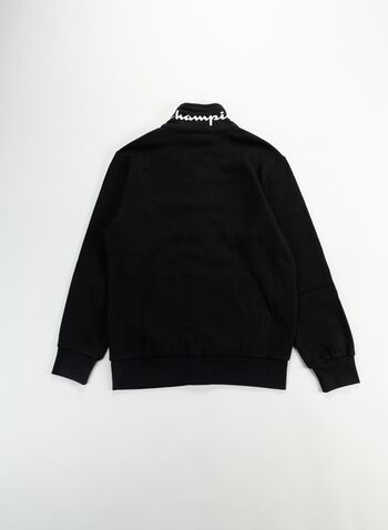 FELPA BASIC FULL ZIP RAGAZZO, KK001BLK, small