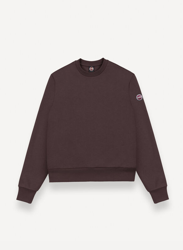 FELPA GIROCOLLO COTTON, 790 COFFEE, medium
