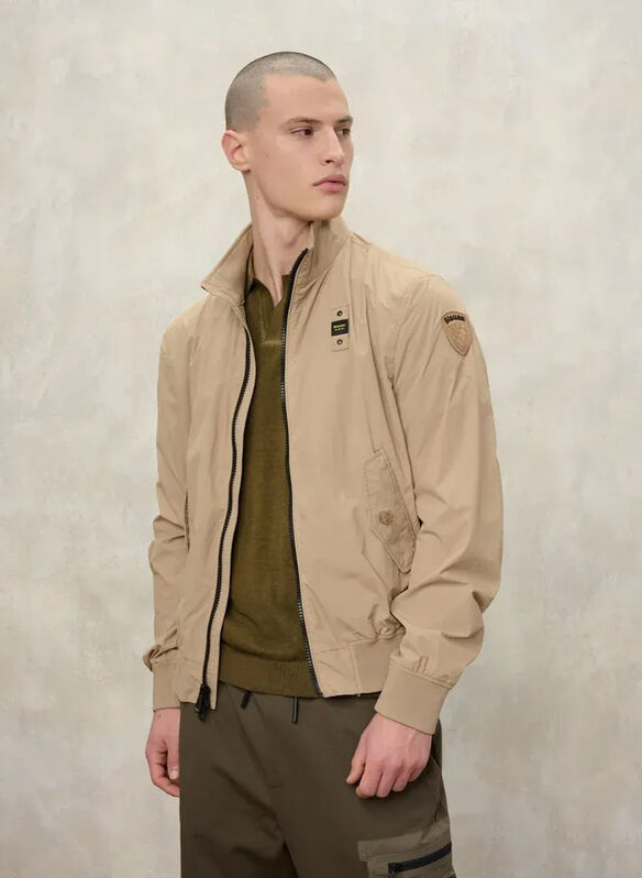 GIUBBOTTO BOMBER LEGGERO SFODERATO ALWIN, 327 BEIGE, medium