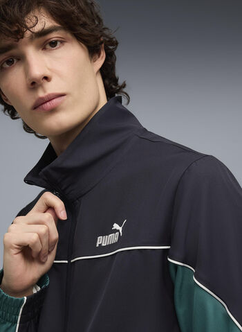 TUTA IN TESSUTO A BLOCCHI DI COLORE, 16 NEW NVY, small