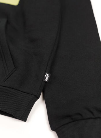FELPA HOODIE CON STAMPA RAGAZZO, 01 BLKGREEN, small