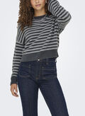 MAGLIONE PIUMO CROP, BLACKENED PEARL, thumb