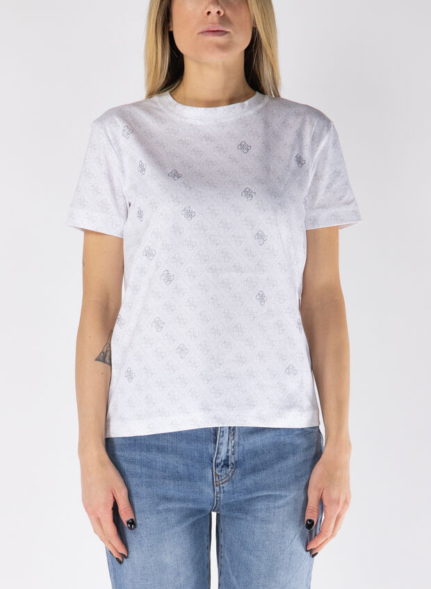 T-SHIRT ALLOVER STRASS, P0JE PANNA, large