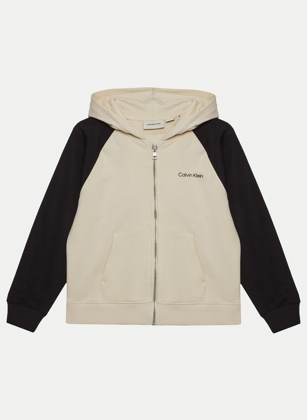 FELPA FULL ZIP COLORBLOCK RAGAZZO, CKS PANNABLK, large