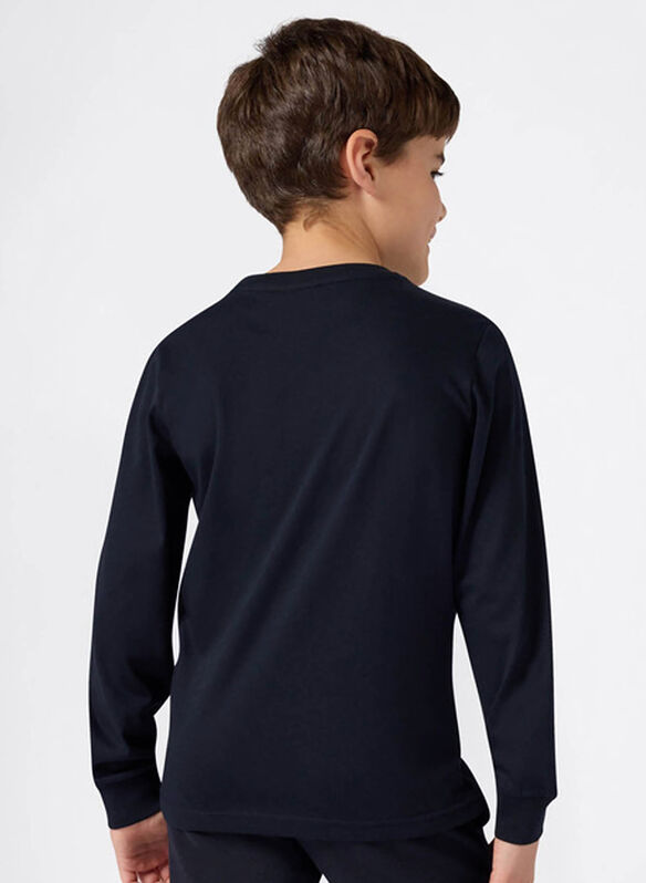 T-SHIRT SCRIPT SHOP RAGAZZO, BS501 NVY, medium