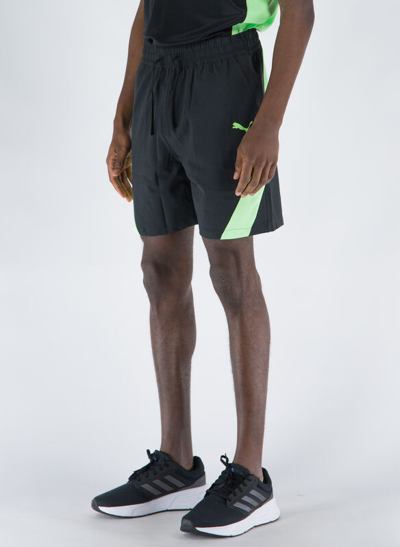 SHORT DA TRAINING FIT 7” IN TESSUTO ELASTICIZZATO, 51 BLKLIME, medium